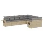 9-teiliges Gartensofa-Set mit beigen synthetischen Rattankissen von , Gartensets - Ref: Foro24-3252976, Preis: 616,72 €, Raba...