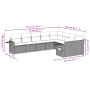9-piece garden sofa set with beige synthetic rattan cushions by , Garden sets - Ref: Foro24-3252976, Price: 625,41 €, Discoun...