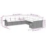 Gartensofa-Set 10-teilig mit schwarzen synthetischen Rattankissen von , Gartensets - Ref: Foro24-3253042, Preis: 648,74 €, Ra...