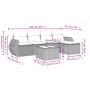 Gartensofa-Set mit Kissen, 6-teilig, beiges synthetisches Rattan von , Gartensets - Ref: Foro24-3253636, Preis: 401,39 €, Rab...
