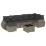 8-piece garden sofa set and gray synthetic rattan cushions by , Garden sets - Ref: Foro24-3254027, Price: 502,19 €, Discount: %