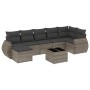 8-teiliges Gartensofa-Set und graue synthetische Rattankissen von , Gartensets - Ref: Foro24-3254027, Preis: 513,09 €, Rabatt: %