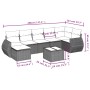 8-piece garden sofa set and gray synthetic rattan cushions by , Garden sets - Ref: Foro24-3254027, Price: 513,09 €, Discount: %