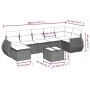 8-piece garden sofa set and gray synthetic rattan cushions by , Garden sets - Ref: Foro24-3254027, Price: 502,19 €, Discount: %