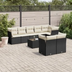 8-piece garden sofa set and black synthetic rattan cushions by , Garden sets - Ref: Foro24-3217916, Price: 563,04 €, Discount: %