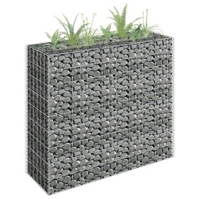 Arriate de gaviones de acero galvanizado 90x30x90 cm