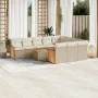 11-teiliges Gartensofa-Set mit beigen synthetischen Rattankissen von , Gartensets - Ref: Foro24-3228025, Preis: 704,81 €, Rab...