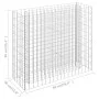 Galvanized steel gabion bed 90x30x90 cm by vidaXL, Pots and planters - Ref: Foro24-145631, Price: 61,43 €, Discount: %