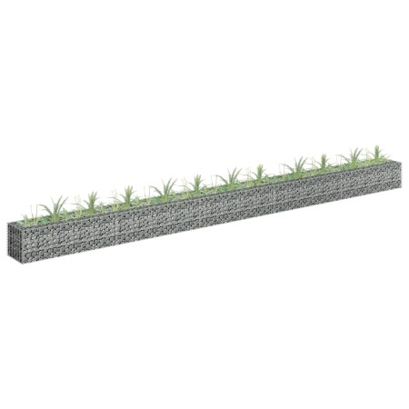 Gabionenbett aus verzinktem Stahl, 450 x 30 x 30 cm von vidaXL, Töpfe und Pflanzgefäße - Ref: Foro24-145645, Preis: 90,05 €, ...