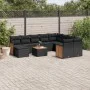 11-piece garden sofa set and black synthetic rattan cushions by , Garden sets - Ref: Foro24-3228239, Price: 656,03 €, Discoun...