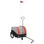 Remolque para bicicleta hierro negro y naranja 30 kg de , Remolques para bicicletas - Ref: Foro24-94138, Precio: 86,76 €, Des...