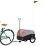 Remolque para bicicleta hierro negro y naranja 30 kg de , Remolques para bicicletas - Ref: Foro24-94138, Precio: 86,76 €, Des...