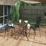Bistro table and chairs 3 pieces black cast aluminum by , Garden sets - Ref: Foro24-317739, Price: 187,71 €, Discount: %
