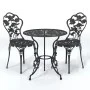 Bistro table and chairs 3 pieces black cast aluminum by , Garden sets - Ref: Foro24-317739, Price: 187,71 €, Discount: %