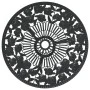 Bistrotisch und Stühle 3-teilig aus schwarzem Aluminiumguss von , Gartensets - Ref: Foro24-317739, Preis: 187,71 €, Rabatt: %