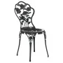 Bistro table and chairs 3 pieces black cast aluminum by , Garden sets - Ref: Foro24-317739, Price: 187,71 €, Discount: %