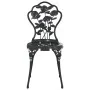 Bistro table and chairs 3 pieces black cast aluminum by , Garden sets - Ref: Foro24-317739, Price: 187,71 €, Discount: %