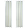 Blackout curtains with rings 2 pcs cream velvet 140x245 cm by vidaXL, Curtains and curtains - Ref: Foro24-134514, Price: 48,3...