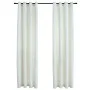 Blackout curtains with rings 2 pcs cream velvet 140x245 cm by vidaXL, Curtains and curtains - Ref: Foro24-134514, Price: 47,4...
