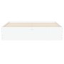 Weißer Bettrahmen aus Holzwerkstoff, 150 x 200 cm von , Betten und Lattenroste - Ref: Foro24-3207266, Preis: 163,58 €, Rabatt: %