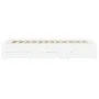 White engineered wood bed frame 150x200 cm by , Beds and slatted bases - Ref: Foro24-3207266, Price: 161,58 €, Discount: %