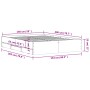 Weißer Bettrahmen aus Holzwerkstoff, 150 x 200 cm von , Betten und Lattenroste - Ref: Foro24-3207266, Preis: 163,58 €, Rabatt: %