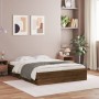 Cama con cajones madera de ingeniería marrón roble 140x200 cm de , Camas y somieres - Ref: Foro24-3207279, Precio: 239,80 €, ...