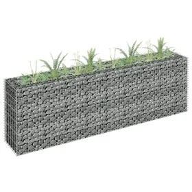 Gabion steel planter bed 180x30x60 cm by vidaXL, Pots and planters - Ref: Foro24-145634, Price: 64,86 €, Discount: %