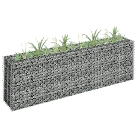 Gabionenbett aus verzinktem Stahl 180x30x60 cm von vidaXL, Töpfe und Pflanzgefäße - Ref: Foro24-145634, Preis: 64,82 €, Rabat...