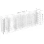 Gabion steel planter bed 180x30x60 cm by vidaXL, Pots and planters - Ref: Foro24-145634, Price: 66,13 €, Discount: %