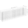 Gabionenbett aus verzinktem Stahl 180x30x60 cm von vidaXL, Töpfe und Pflanzgefäße - Ref: Foro24-145634, Preis: 69,65 €, Rabat...