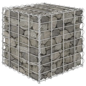Kubisches Gabionenbett aus Stahldraht 40x40x40 cm von vidaXL, Töpfe und Pflanzgefäße - Ref: Foro24-145649, Preis: 27,16 €, Ra...