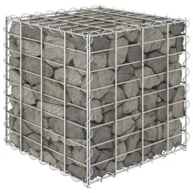 Kubisches Gabionenbett aus Stahldraht 40x40x40 cm von vidaXL, Töpfe und Pflanzgefäße - Ref: Foro24-145649, Preis: 24,72 €, Ra...