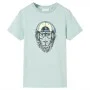 Kinder-T-Shirt mit hellmintgrünen Streifen 92 von , Kinder-T-Shirts - Ref: Foro24-12569, Preis: 8,19 €, Rabatt: %