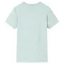 Kinder-T-Shirt mit hellmintgrünen Streifen 92 von , Kinder-T-Shirts - Ref: Foro24-12569, Preis: 8,19 €, Rabatt: %