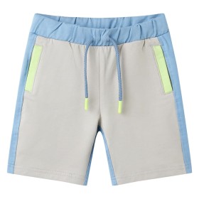 Pantalón corto infantil con cordón azul 140