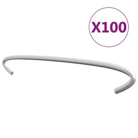100 units of galvanized steel gabion hooks, 20 cm. by vidaXL, Accessories for gates and fences - Ref: Foro24-145620, Price: 1...