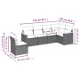 Garden sofa set with cushions 6 pieces beige synthetic rattan by , Garden sets - Ref: Foro24-3258418, Price: 428,11 €, Discou...