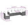 Garden sofa set with cushions 6 pieces beige synthetic rattan by , Garden sets - Ref: Foro24-3258418, Price: 437,52 €, Discou...