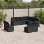 11-piece garden sofa set and black synthetic rattan cushions by , Garden sets - Ref: Foro24-3258485, Price: 649,93 €, Discoun...