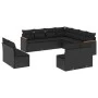11-piece garden sofa set and black synthetic rattan cushions by , Garden sets - Ref: Foro24-3258485, Price: 649,93 €, Discoun...