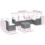 7-piece garden sofa set and beige synthetic rattan cushions by , Garden sets - Ref: Foro24-3258426, Price: 442,12 €, Discount: %