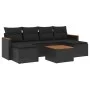 7-teiliges Garten-Essset und schwarze Kissen aus synthetischem Rattan von , Gartensets - Ref: Foro24-3258625, Preis: 415,74 €...
