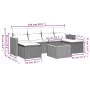 7-teiliges Garten-Essset und schwarze Kissen aus synthetischem Rattan von , Gartensets - Ref: Foro24-3258625, Preis: 415,74 €...