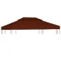 Gazebo awning 2 levels terracotta 310 g/m² 4x3 m by vidaXL, Covers for tents and gazebos - Ref: Foro24-46618, Price: 78,89 €,...