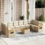 11-piece garden sofa set with beige synthetic rattan cushions by , Garden sets - Ref: Foro24-3259573, Price: 718,85 €, Discou...