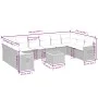 11-piece garden sofa set with beige synthetic rattan cushions by , Garden sets - Ref: Foro24-3259573, Price: 718,85 €, Discou...