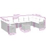 11-piece garden sofa set and black synthetic rattan cushions by , Garden sets - Ref: Foro24-3259571, Price: 643,57 €, Discoun...