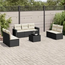 8-piece garden sofa set and black synthetic rattan cushions by , Garden sets - Ref: Foro24-3218826, Price: 441,47 €, Discount: %