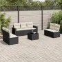 8-piece garden sofa set and black synthetic rattan cushions by , Garden sets - Ref: Foro24-3218826, Price: 441,47 €, Discount: %